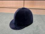 Horka Vintage paardrij cap fluweel blauw, Dieren en Toebehoren, Dressuur, Ophalen of Verzenden, Zo goed als nieuw, Dames