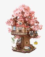 3-d puzzel kersenbloesem boomhuis, Ophalen of Verzenden, 500 t/m 1500 stukjes, Nieuw, Rubik's of 3D-puzzel