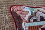 Multicolour Jacquard kussen, Ophalen of Verzenden, Nieuw, Rood, Rechthoekig