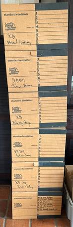 Kartonnen archiefdozen Loeff’s patent archive system, 60 cm of meer, Ophalen of Verzenden, Doos, Zo goed als nieuw
