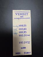 Oude Vendet Stade Ticket - 1967 bon, Verzamelen, Ophalen of Verzenden