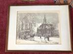 Ingelijste tekening “Kerkbrink 1921, Ophalen of Verzenden