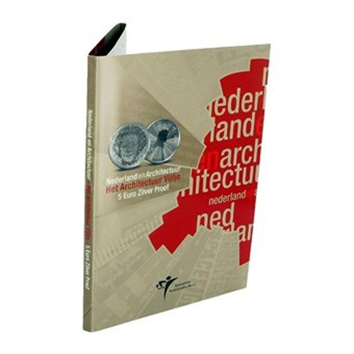 5 euro 2008 - Het Architectuurvijfje (PROOF in BLISTER), Postzegels en Munten, Munten | Europa | Euromunten, Setje, 5 euro, Overige landen