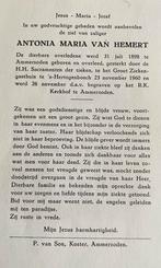 Antonia Maria van Hemert Ammerzoden 1898, Ophalen of Verzenden