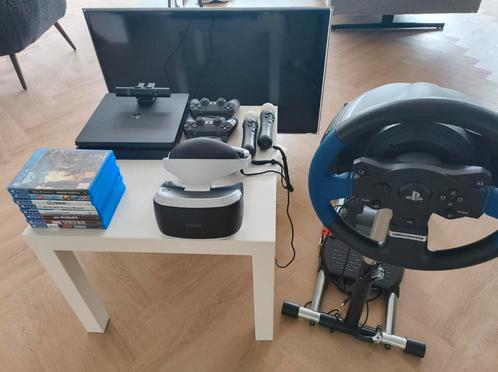 Complete set: PS4, VR bril, controllers, race-set en scherm, Spelcomputers en Games, Spelcomputers | Sony PlayStation Consoles | Accessoires