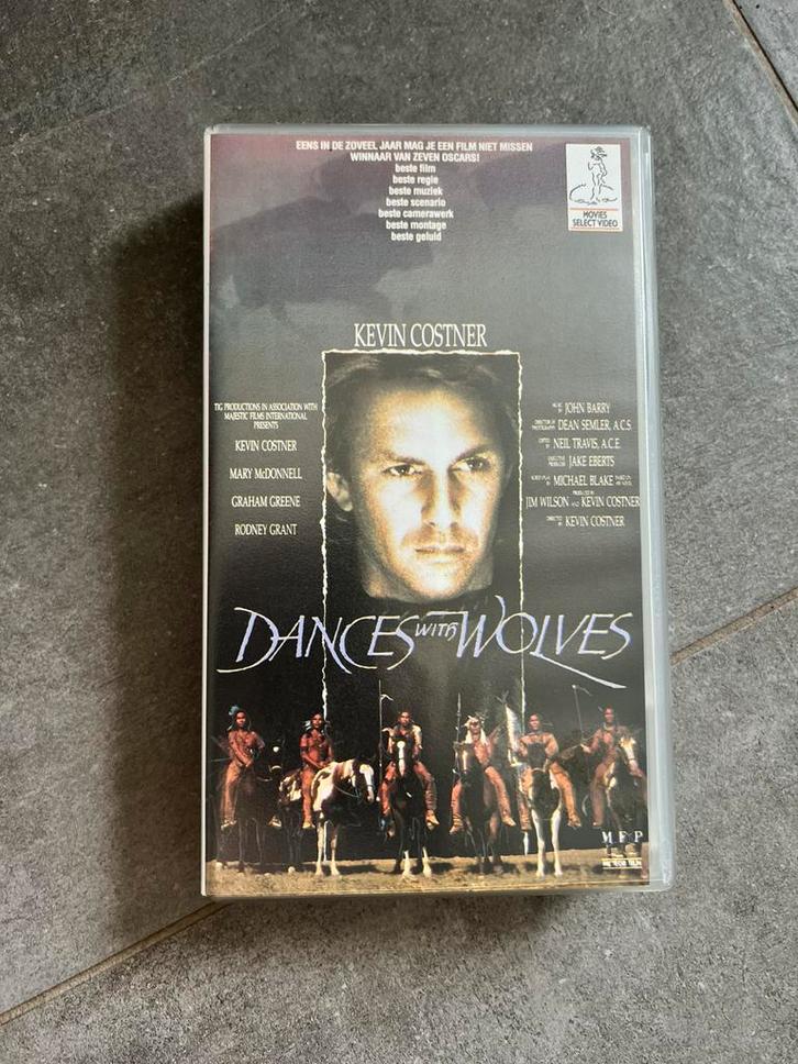 Dances With Wolves, Cd's en Dvd's, VHS | Film, Zo goed als nieuw, Actie en Avontuur, Alle leeftijden, Ophalen of Verzenden