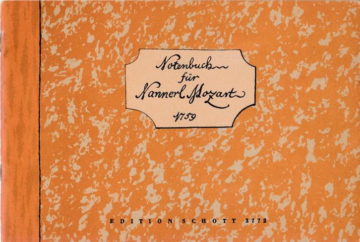 LEOPOLD MOZART 1719 - 1787 : Notenbuch fur Nannerl, Muziek en Instrumenten, Bladmuziek, Gebruikt, Artiest of Componist, Populair