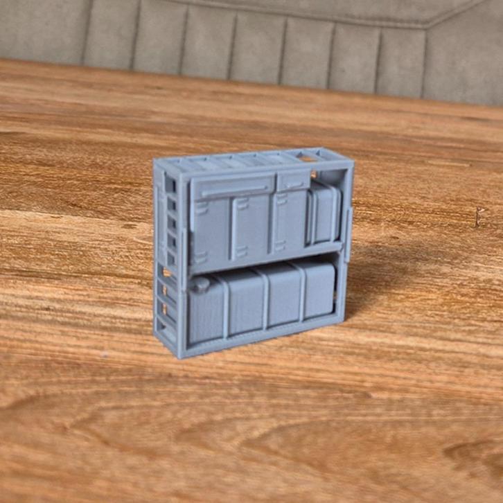 Kistenwand met Open Kist – 1-50, Hobby en Vrije tijd, Modelauto's | 1:50, Nieuw, Bus of Vrachtwagen, Tekno, Ophalen of Verzenden