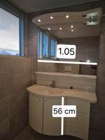 Wastafelkast Detremmerie met spiegel en verlichting, Huis en Inrichting, Badkamer | Badkamermeubels, Ophalen, Gebruikt, 100 tot 150 cm