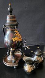 Handbeschilderde kraantjeskan / koffiepot J.W. Reijenga, Antiek en Kunst, Ophalen