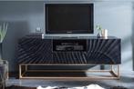 TV Meubel Scorpion Zwart 160cm Massief Mango Hout, Huis en Inrichting, Ophalen, 150 tot 200 cm, Zo goed als nieuw, Minder dan 100 cm