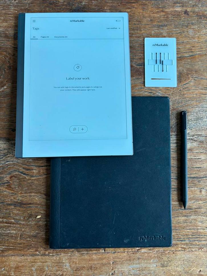 Remarkable 2  met book folio en marker plus, Computers en Software, Tekentablets, Zo goed als nieuw, Ophalen of Verzenden