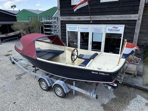 Nicki 530 Yamaha 15PK Injectie BJ2009 Zeer Netjes Zonnedek, Watersport en Boten, Sloepen, Gebruikt, 10 tot 30 pk, 3 tot 6 meter