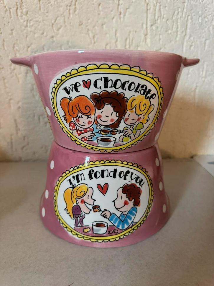 Blond Amsterdam, Chocolade/Kaasfondue., Huis en Inrichting, Keuken | Servies, Zo goed als nieuw, Blond Amsterdam, Aardewerk, Ophalen of Verzenden