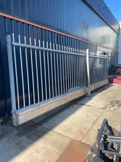 B&G Ecoliner-1 aluminium toegangshek / lang 7,4, Tuin en Terras, Tuinhekken en Hekwerk, Gebruikt, Spijlenhekwerk, Aluminium, Ophalen