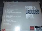 Jacques Brel - Here's Jacques Brel, Ophalen of Verzenden, Zo goed als nieuw, Overige soorten