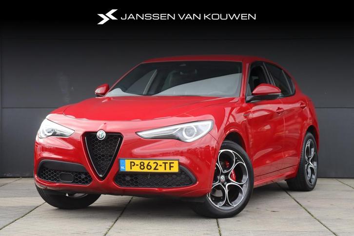 Alfa Romeo Stelvio 2.0T 280pk AWD Veloce / Carplay / Rosso A, Auto's, Alfa Romeo, Bedrijf, Te koop, Stelvio, 4x4, ABS, Achteruitrijcamera