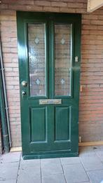 Te koop houten voordeur ca. 88 x 207,5 cm, Doe-het-zelf en Verbouw, Deuren en Horren, Ophalen, Gebruikt, 80 tot 100 cm, Buitendeur