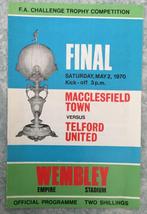 Programmaboekje finale Macclesfield Town - Telford Utd, Boek of Tijdschrift, Gebruikt, Ophalen of Verzenden