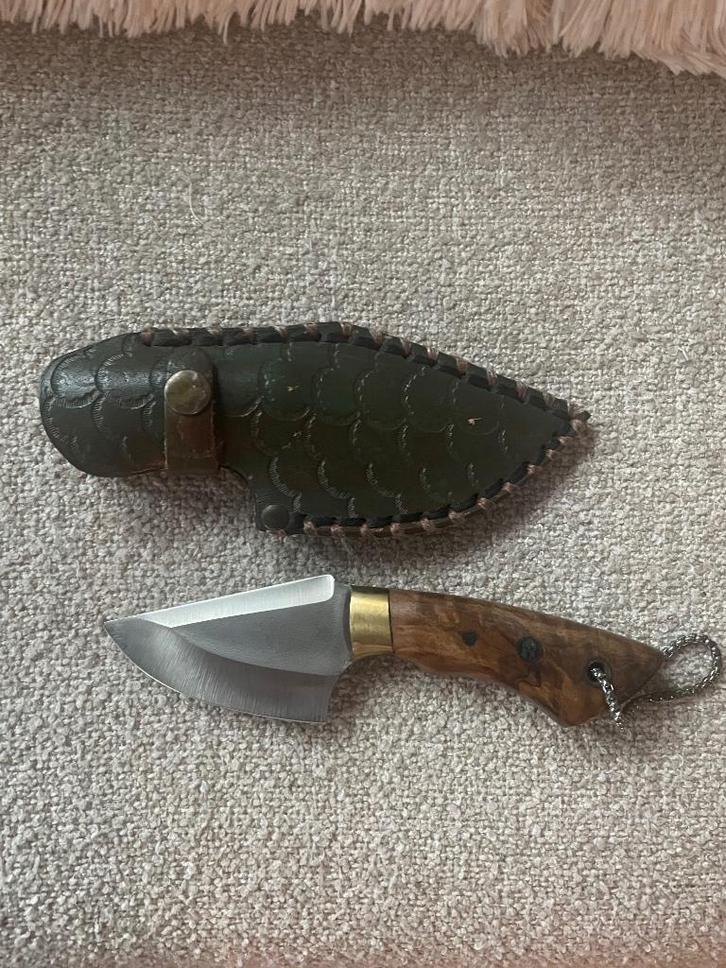 Vintage Ottomaanse stijl dolk met leren schede, Verzamelen, Militaria | Algemeen, Overige soorten, Mes of Dolk, Overige gebieden