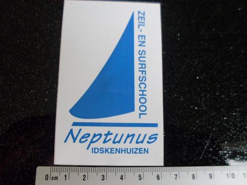 sticker zeilschool surfschool neptunus idskenhuizen logo, Verzamelen, Stickers, Zo goed als nieuw, Bedrijf of Vereniging, Verzenden