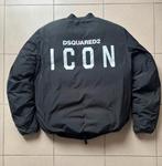 Dsquared2 Icon bomber jacket – zwart – M 48, Ophalen of Verzenden, Zo goed als nieuw, Maat 48/50 (M), Zwart