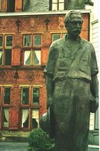 910391 Deventer Ov standbeeld Albert Schweitzer Doopsgezinde, Ophalen of Verzenden, 1960 tot 1980, Ongelopen, Overijssel