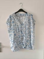 Esprit blouse wit met blauwe print 38 M nieuw, Kleding | Dames, Blouses en Tunieken, Nieuw, Esprit, Maat 38/40 (M), Ophalen of Verzenden