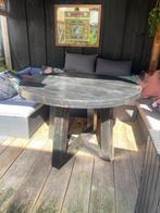 Eettafel steigerhout, Ophalen, Gebruikt, 50 tot 100 cm, Rond