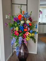 Prachtige zijden bloemen boeket nieuw, Ophalen of Verzenden, Nieuw