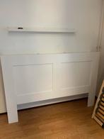 İKEA BRIMNES wit hoofdeinde - 160 cm met Opbergruimte, Huis en Inrichting, Ophalen, Wit, Tweepersoons, Zo goed als nieuw