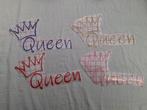Queen met kroon sticker, Ophalen of Verzenden