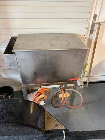 Industriele rvs dubbele brander / kookstel voor boilies beschikbaar voor biedingen