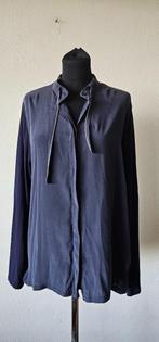 zijde blauw blouse van le tricot perugia maat L (26225), Kleding | Dames, Verzenden, Blauw