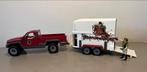 Schleich set - Pickup met Paardentrailer, Kinderen en Baby's, Speelgoed | Overig, Ophalen, Zo goed als nieuw, Jongen of Meisje
