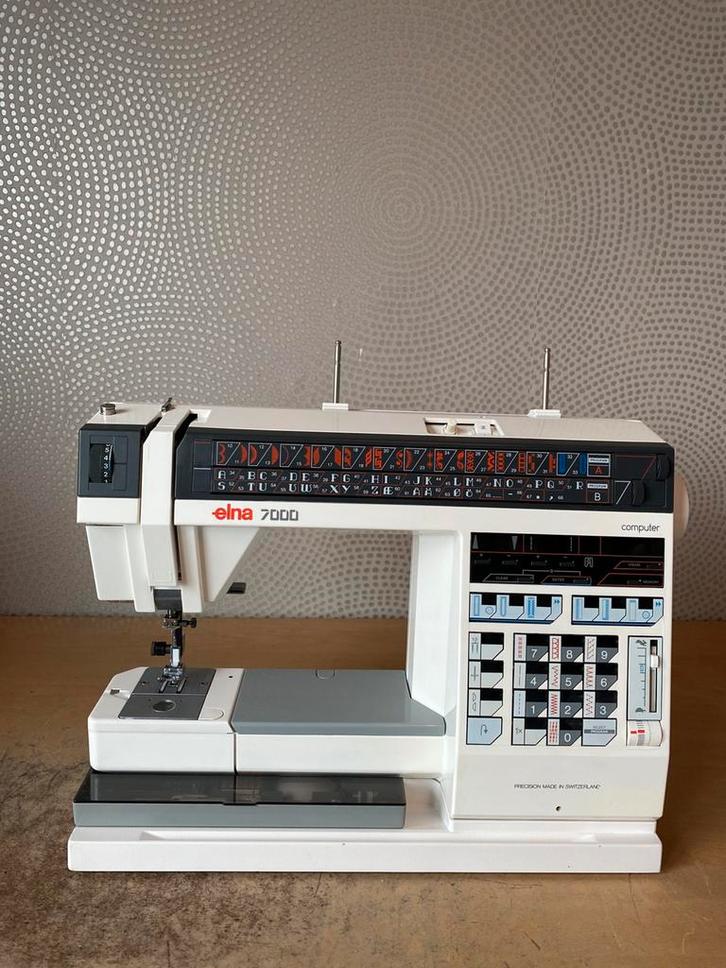NAAIMACHINE ELNA 7000, Hobby en Vrije tijd, Naaimachines en Toebehoren, Gebruikt, Naaimachine, Overige merken, Ophalen of Verzenden