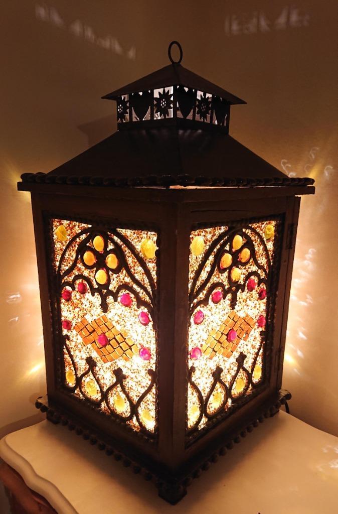 Diverse Oosters Arabische Boho glasmozaiek tafelamp lamp, Huis en Inrichting, Lampen | Tafellampen, Nieuw, Minder dan 50 cm, Glas
