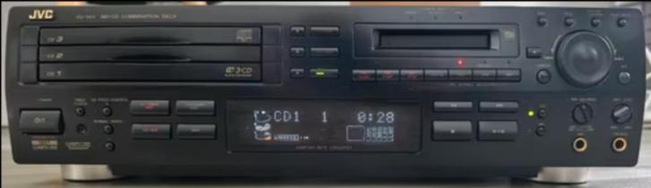 JVC XU-301 MD-CD combinatie deck - Hobby project, Audio, Tv en Foto, Stereo-sets, Gebruikt, Cd-speler, JVC, Losse componenten