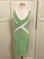 Mini Jurk 36 38 Groen Wit Stretch ( Jool ), Verzenden, Zo goed als nieuw, Maat 36 (S), Boven de knie