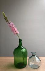 Vintage wijnfles, groen, Antiek en Kunst, Ophalen