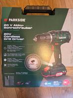 Parkside 20V Accu Boor-Schroefmachine - Nieuwstaat!, Doe-het-zelf en Verbouw, Gereedschap | Boormachines, Variabele snelheid, Nieuw