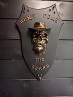 Bearded skull met hoed wand schilderij silly art, Ophalen of Verzenden, Nieuw, Dier