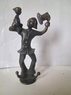 Bronzen beeld van een clown met kind corry ammerlaan, Antiek en Kunst, Ophalen of Verzenden