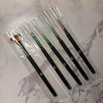 Nail Art Brushes met pouch van HoloTaco, Ophalen of Verzenden, Nieuw, Zwart, Handen en Nagels