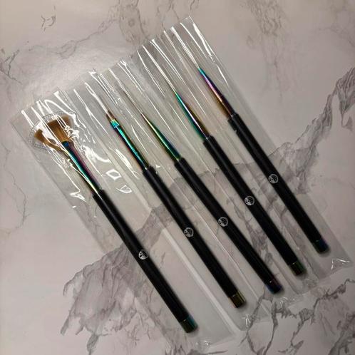 Nail Art Brushes met pouch van HoloTaco, Sieraden, Tassen en Uiterlijk, Uiterlijk | Cosmetica en Make-up, Nieuw, Handen en Nagels