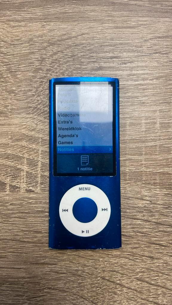iPod nano 5th gen 8gb blauw CAMERA, Audio, Tv en Foto, Mp3-spelers | Apple iPod, Gebruikt, Nano, 2 tot 10 GB, Blauw, Met radio