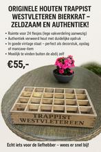 Houten trappist westvleteren bierkrat, Verzamelen, Biermerken, Ophalen, Gebruikt, Overige merken