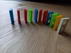 Kleurrijke dominostenen, Kinderen en Baby's, Speelgoed | Bouwstenen, Ophalen of Verzenden, Gebruikt, Overige merken