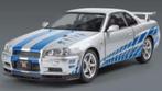 Nissan Skyline GTR R34 metalen model auto DieCast (1:24), Ophalen of Verzenden, Nieuw, Auto