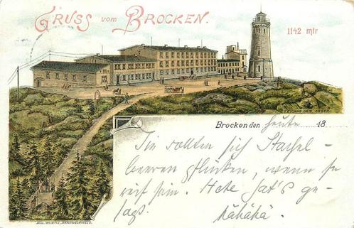 (701-272-039) Brocken Litho, Verzamelen, Ansichtkaarten | Buitenland, Duitsland, Ophalen of Verzenden